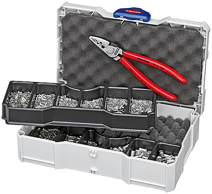 Knipex 97 90 05 Kabel-Crimper Crimpwerkzeug Rot