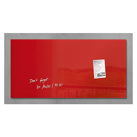 Sigel GL147 Magnettafel Glas Rot
