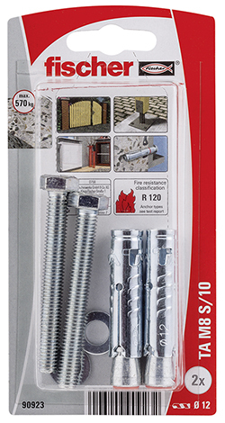 Fischer 90923 Schraubanker/Dübel 2 Stück(e) Spreizdübel 56 mm