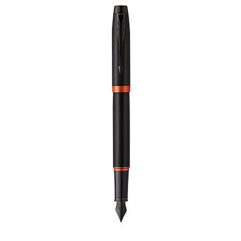 Parker IM Vibrant Rings Füllfederhalter Kartuschenfüllsystem Schwarz, Orange 1 Stück(e)