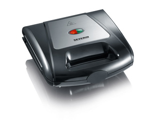 Severin 2968 2 Waffel(n) 1000 W Schwarz, Chrom