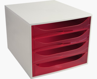 Exacompta 228654D Büro-Schubladenschrank Grau