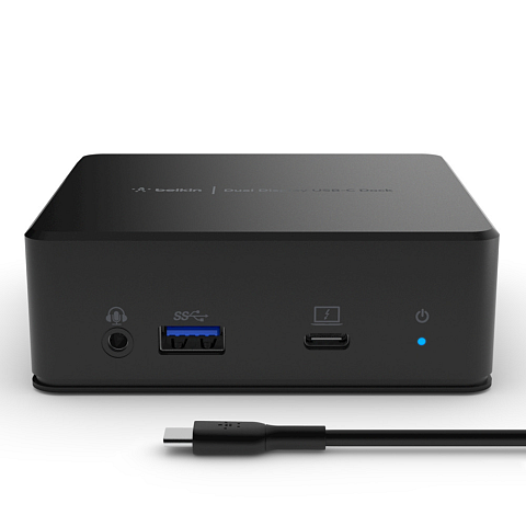 Belkin USB-C Dual Display Docking Station USB 3.2 Gen 1 (3.1 Gen 1) Type-C Schwarz