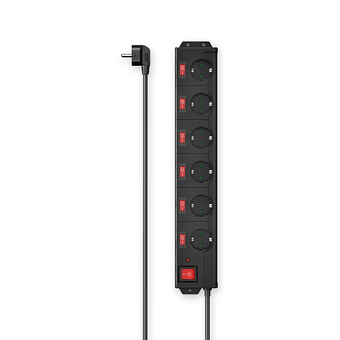 Hama 00223160 Intelligente Steckerleiste 6 AC-Ausgänge 1,4 m 3680 W