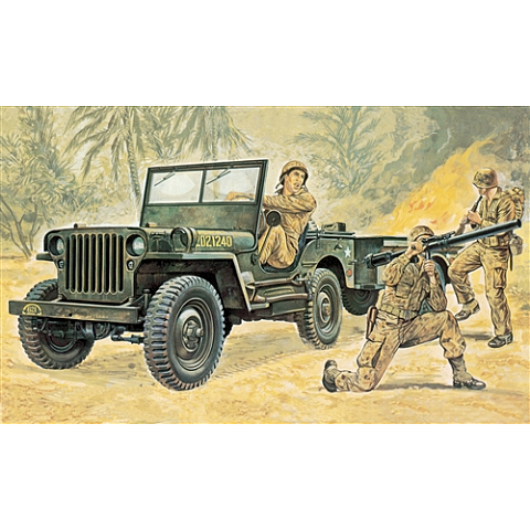 Italeri Jeep Military car model Montagesatz 1:35
