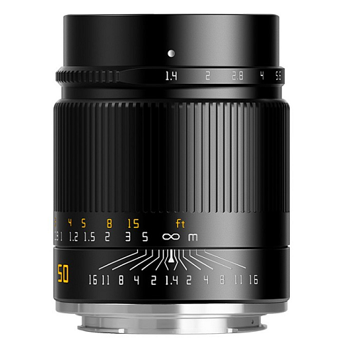 TTArtisan 50mm F1.4 ASPH MILC Standardobjektiv Schwarz
