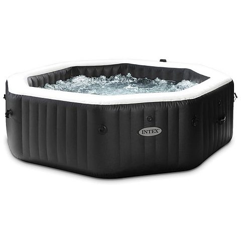 Intex PureSpa Jet & Bubble Deluxe 1098 l 6 Person(en) Achteckig Schwarz