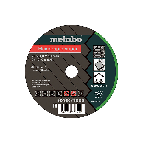 Metabo 626871000 Winkelschleifer-Zubehör Schneidedisk