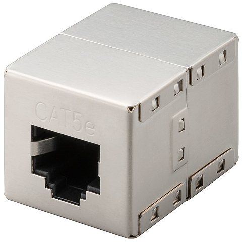Goobay RJ45 Modularkupplung/Verbinder, CAT 5e