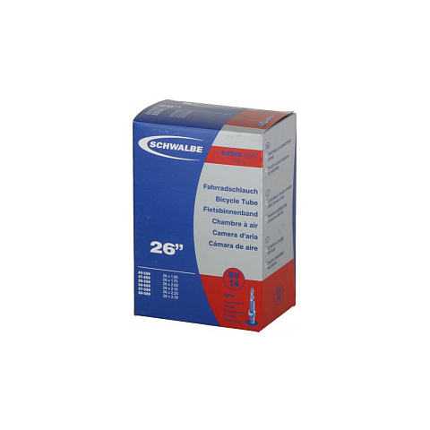 Schwalbe 10424343 Fahrradschlauch Presta-Ventil 26" 38,1 - 59,69 mm