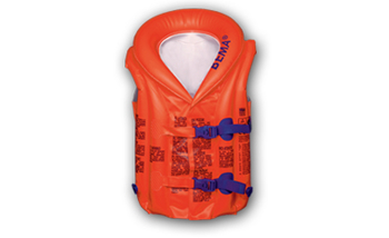 Bema 18028 Aufblasbares Spielzeug für Pool & Strand Orange Einfarbig Schwimmweste