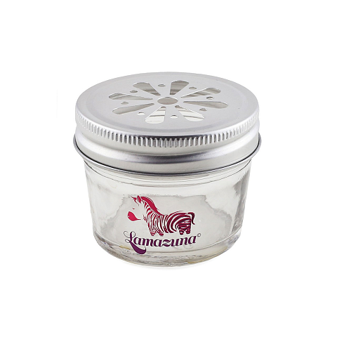 Lamazuna 10500 Glas Rund Silber, Transparent