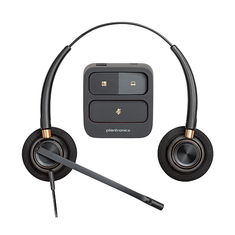 HP Poly EncorePro 520 Binaurales Headset + Quick Disconnect