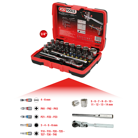 KS Tools 918.3005 Steckdosen/Steckdosen-Set Steckschlüssel-Satz