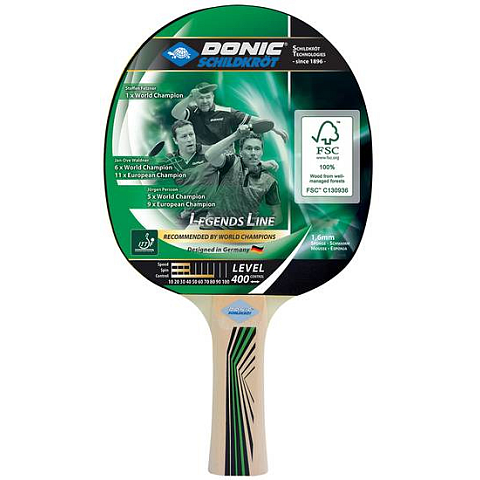 Donic Schildkröt Legends 400 Tischtennisplatte Schwarz, Holz