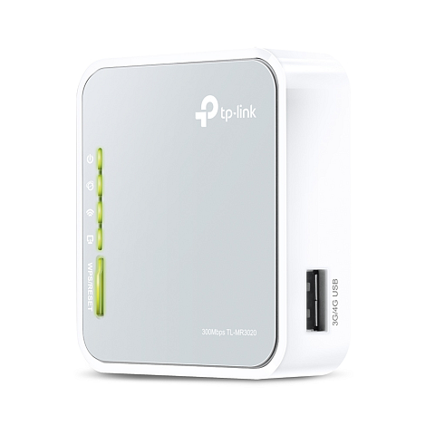 TP-Link TL-MR3020 WLAN-Router Schnelles Ethernet Einzelband (2,4GHz) Grau, Weiß