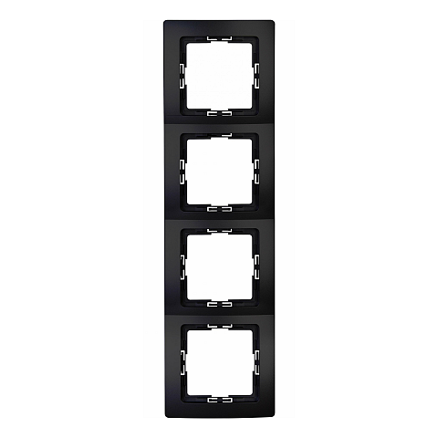 Kopp 308750065 Wandplatte/Schalterabdeckung Schwarz