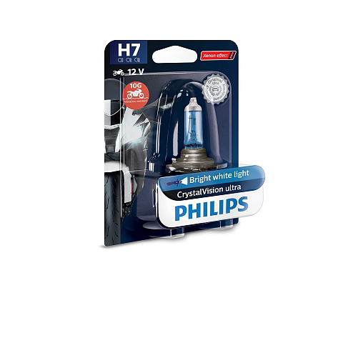 Philips CrystalVision Ultra 12972CVUBW Motorradscheinwerferlampen