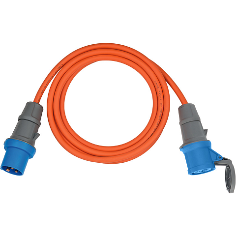 Brennenstuhl 1167650605 Verlängerungskabel 5 m 2 AC-Ausgänge Draußen Orange