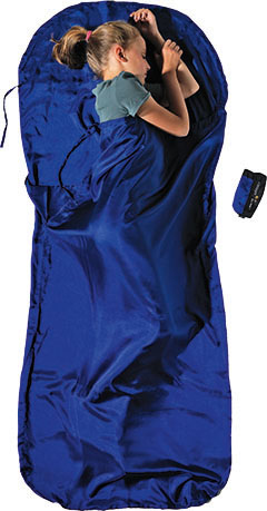 Cocoon KidSack TravelSheet Silk Babyschlafsack Blau