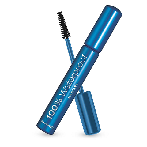 Rimmel 100% Waterproof Mascara 001 Black Black 8 ml