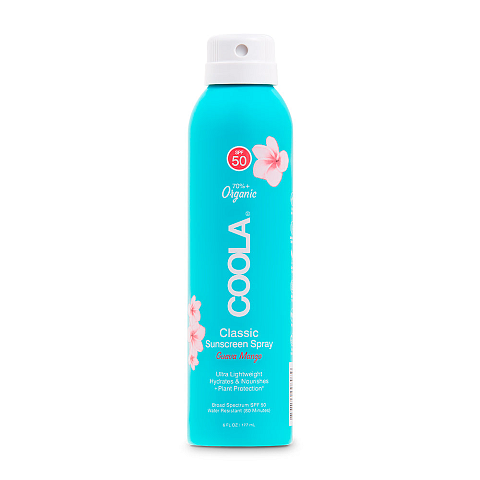Coola LLC Classic Body Spray Guava Mango SPF 50, 177 ml Sonnenschutzspray Gesicht & Körper Erwachsene