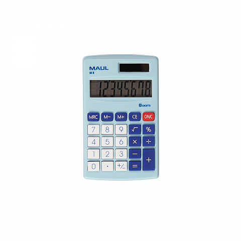 MAUL M 8 Taschenrechner Tasche Display-Rechner Blau, Weiß