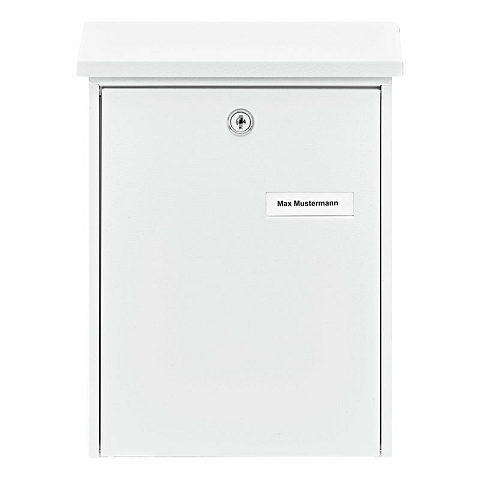 BURG-WÄCHTER Daily 5861 W Briefkasten Weiß Wandmontierter Briefkasten Stahl