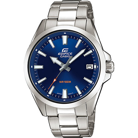 Casio EFV-100D-2AVUEF Uhr Armbanduhr Unisex Quarz Blau, Silber