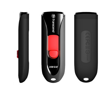 Transcend JetFlash 590 32GB USB-Stick USB Typ-A 2.0 Schwarz