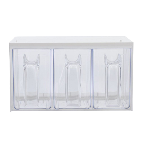 Westmark Roma Rechteckig Dispensor 3 l Transparent, Weiß 1 Stück(e)