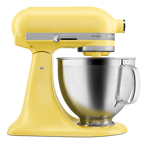 KitchenAid 5KSM195PSEBT Mixer Standmixer 300 W Edelstahl, Gelb