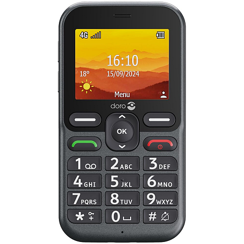 Doro Leva L10 6,1 cm (2.4") 120,7 g Schwarz Funktionstelefon