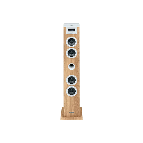 Thomson DS121CD Home-Stereoanlage Home-Audio-Towersystem 10 W Weiß, Holz