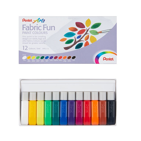 Pentel FFPC1-12 Textilfarbe 6 ml 12 Stück(e)