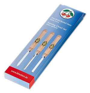 Kirschen Turning Chisel Set, short pattern, 3pc Meißel-Set