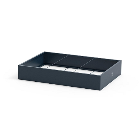 Herstera Metal Planter Edge 25 Draußen Pflanzgefäß Freistehend Stahl Anthrazit