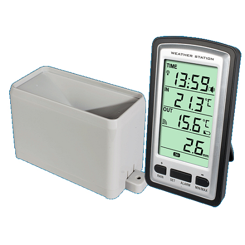 Alecto WS-1200 Digitale Wetterstation Schwarz, Grau