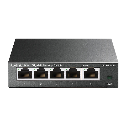 TP-Link TL-SG105S Unmanaged Gigabit Ethernet (10/100/1000) Schwarz