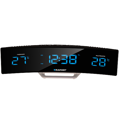 Blaupunkt CR12BK Radio Uhr Digital Schwarz, Silber