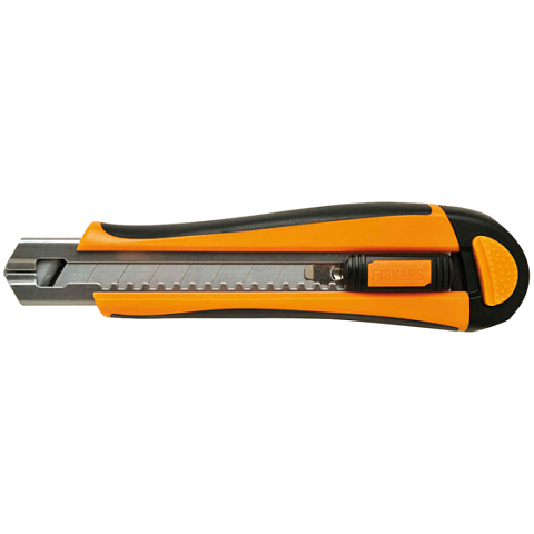 Fiskars 1004620 Teppichmesser Schwarz, Orange Abbrechmesser