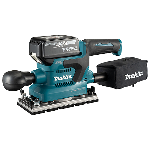Makita DBO382Z Tragbares Schleifgerät Plattenschleifer 12000 RPM Schwarz, Türkis 200 W