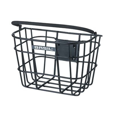 Basil Bremen Alu KF Vorderseite Fahrradkorb Aluminium Schwarz
