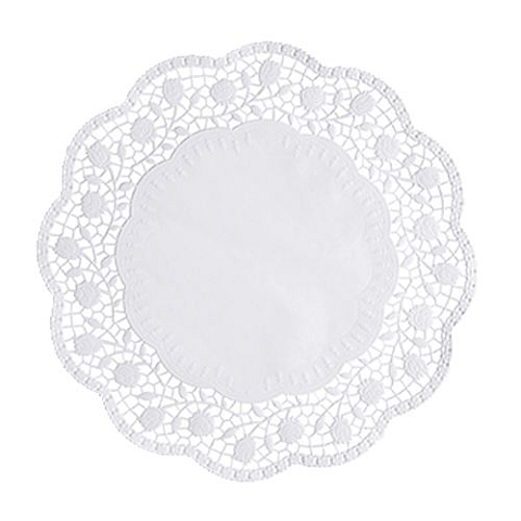 Papstar 18270 Kuchenpapier Weiß Rund