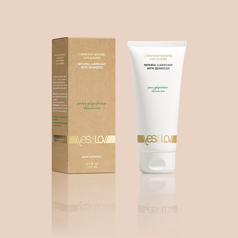 YESforLOV Natural Lubricant With Organic Seaweed without glycerine 100 ml Sexspielzeug, Vaginal Gleitmittel auf Wasserbasis