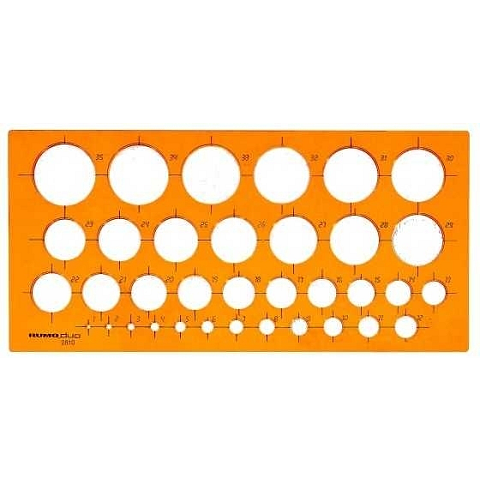 Rumold 2810 Schablone Orange Kunststoff
