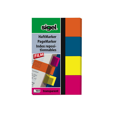 Sigel HN614 selbstklebendes Etikett Blau, Orange, Pink, Gelb 160 Stück(e)