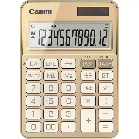 Canon KS-125KB Taschenrechner Desktop Einfacher Taschenrechner Gold
