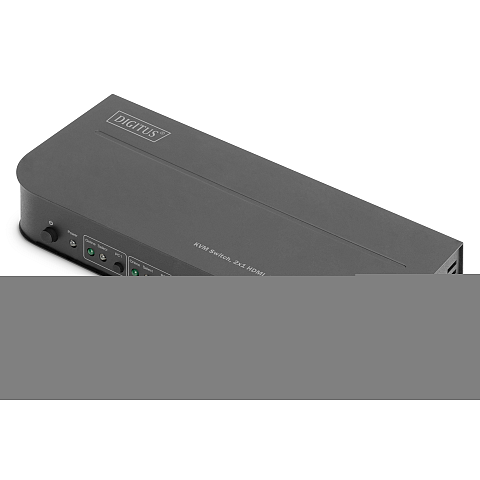 Digitus KVM Switch, 2x1 HDMI, HDMI Out,USB, 4Kx2K@60Hz