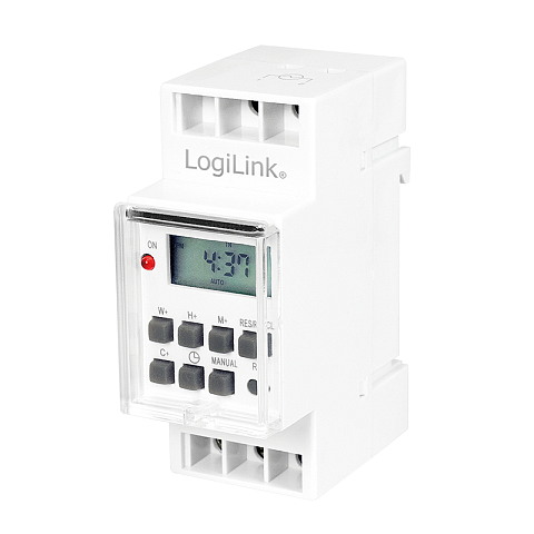 LogiLink ET0010 Elektrischer Timer Weiß Tages-/Wochenzeitschaltuhr